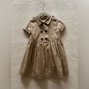 Burberry kids trenchcoat dress 4y authentic